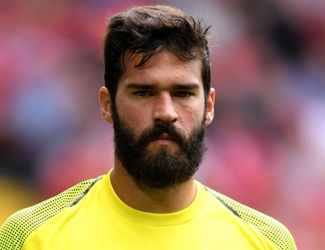 Alisson, gafa in Leicester-Liverpool
