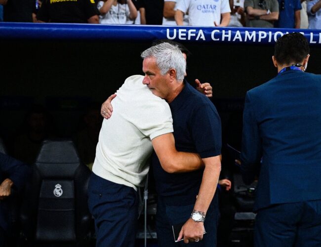 Cristi Chivu și Jose Mourinho