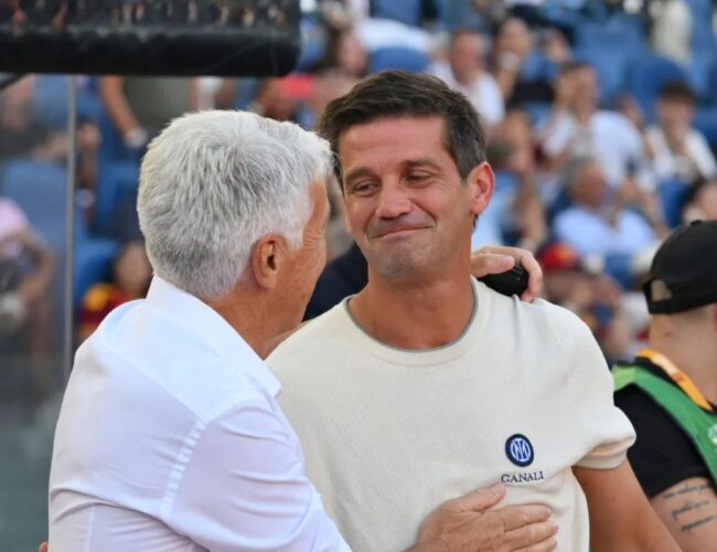 Chivu și Gasperini, în Roma - Inter